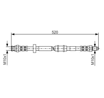 Brzdová hadica BOSCH 1 987 481 158