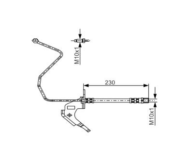 Brzdová hadice Bosch 1987481162