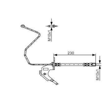 Brzdová hadice BOSCH 1 987 481 162