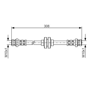 Brzdová hadica BOSCH 1 987 481 185