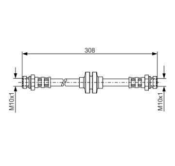 Brzdová hadice BOSCH 1 987 481 185