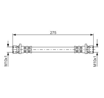 Brzdová hadica BOSCH 1 987 481 210