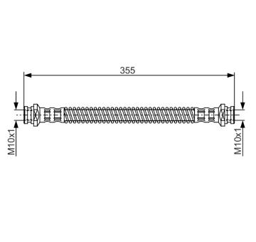 Brzdová hadica BOSCH 1 987 481 253