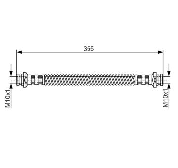 Brzdová hadice BOSCH 1 987 481 253
