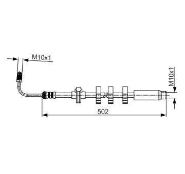 Brzdová hadica BOSCH 1 987 481 264