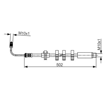 Brzdová hadice BOSCH 1 987 481 264