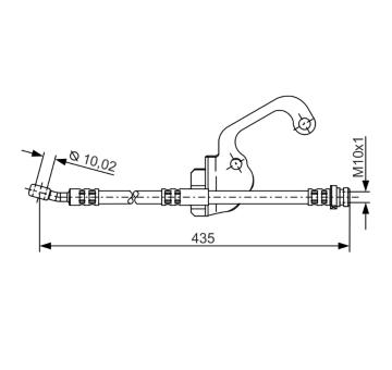 Brzdová hadica BOSCH 1 987 481 299