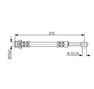 Brzdová hadica BOSCH 1 987 481 300