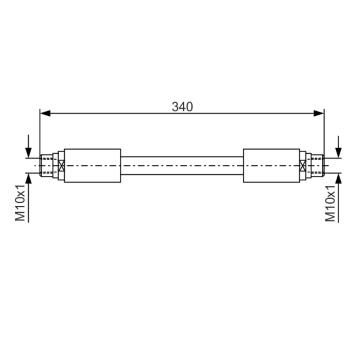 Brzdová hadica BOSCH 1 987 481 301