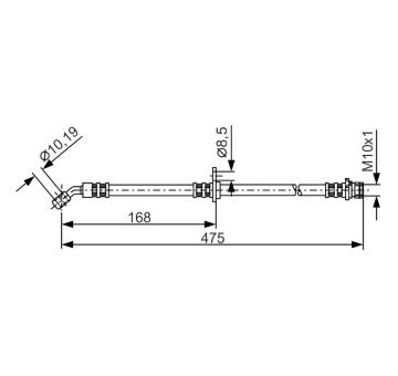 Brzdová hadica BOSCH 1 987 481 326