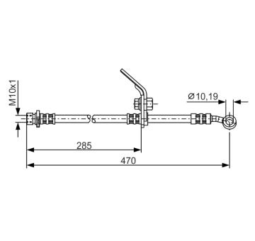 Brzdová hadica BOSCH 1 987 481 328