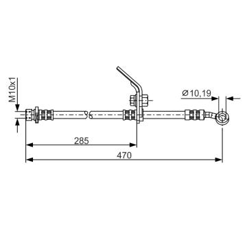 Brzdová hadice BOSCH 1 987 481 328