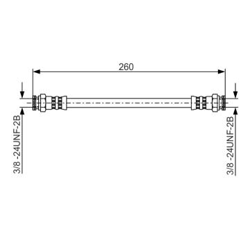 Brzdová hadica BOSCH 1 987 481 346