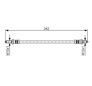 Brzdová hadica BOSCH 1 987 481 348