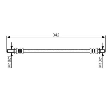 Brzdová hadice BOSCH 1 987 481 348