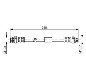 Brzdová hadica BOSCH 1 987 481 369