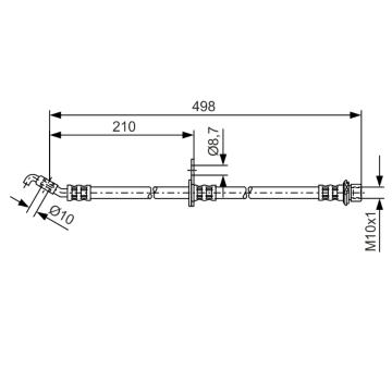 Brzdová hadica BOSCH 1 987 481 380