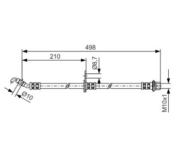 Brzdová hadice BOSCH 1 987 481 380