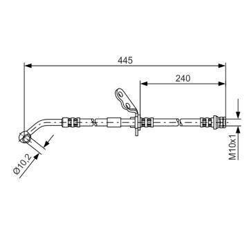 Brzdová hadica BOSCH 1 987 481 382