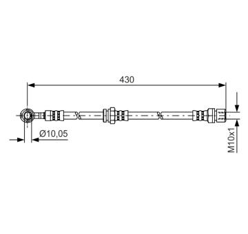 Brzdová hadica BOSCH 1 987 481 384
