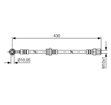 Brzdová hadice BOSCH 1 987 481 384