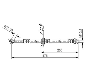 Brzdová hadice BOSCH 1 987 481 393