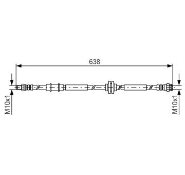 Brzdová hadica BOSCH 1 987 481 399