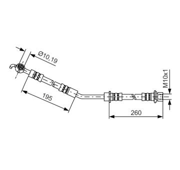 Brzdová hadica BOSCH 1 987 481 407