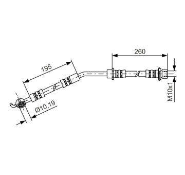 Brzdová hadica BOSCH 1 987 481 408