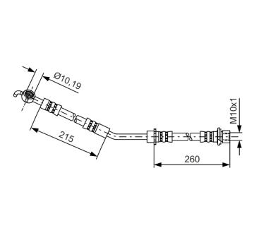 Brzdová hadice BOSCH 1 987 481 409