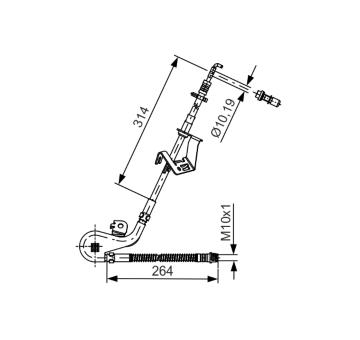 Brzdová hadica BOSCH 1 987 481 428