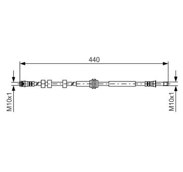 Brzdová hadica BOSCH 1 987 481 430