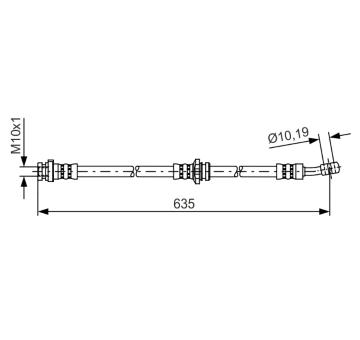 Brzdová hadica BOSCH 1 987 481 433