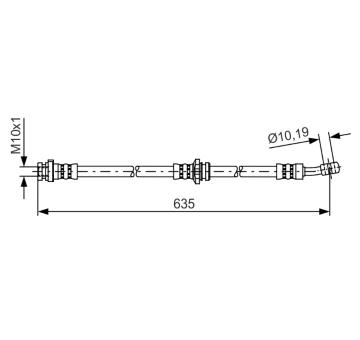 Brzdová hadice BOSCH 1 987 481 433