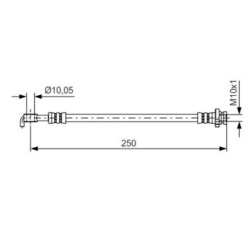 Brzdová hadice BOSCH 1 987 481 434