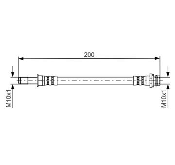 Brzdová hadica BOSCH 1 987 481 443