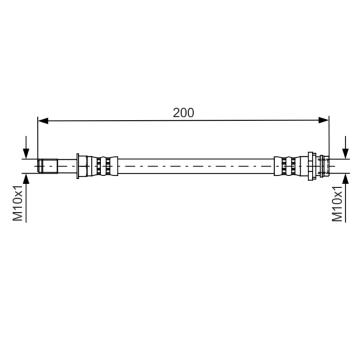 Brzdová hadice BOSCH 1 987 481 443