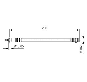 Brzdová hadica BOSCH 1 987 481 444