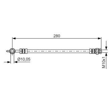 Brzdová hadice BOSCH 1 987 481 444