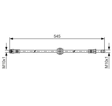 Brzdová hadice BOSCH 1 987 481 454