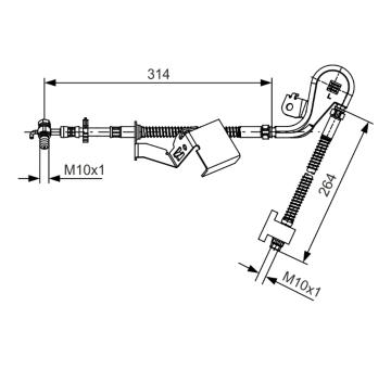 Brzdová hadice BOSCH 1 987 481 468