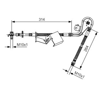 Brzdová hadice BOSCH 1 987 481 470