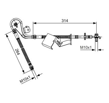 Brzdová hadice BOSCH 1 987 481 471