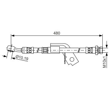 Brzdová hadica BOSCH 1 987 481 475