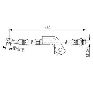 Brzdová hadice BOSCH 1 987 481 475