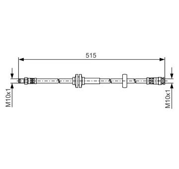 Brzdová hadica BOSCH 1 987 481 482