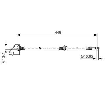 Brzdová hadica BOSCH 1 987 481 497