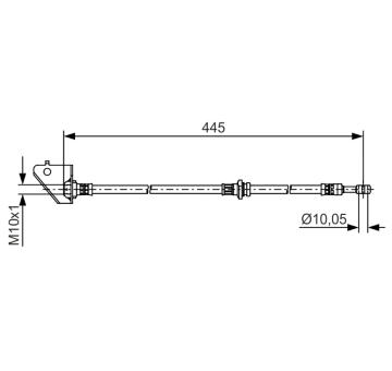 Brzdová hadica BOSCH 1 987 481 498