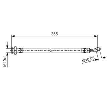 Brzdová hadica BOSCH 1 987 481 499