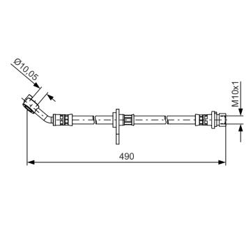 Brzdová hadica BOSCH 1 987 481 521